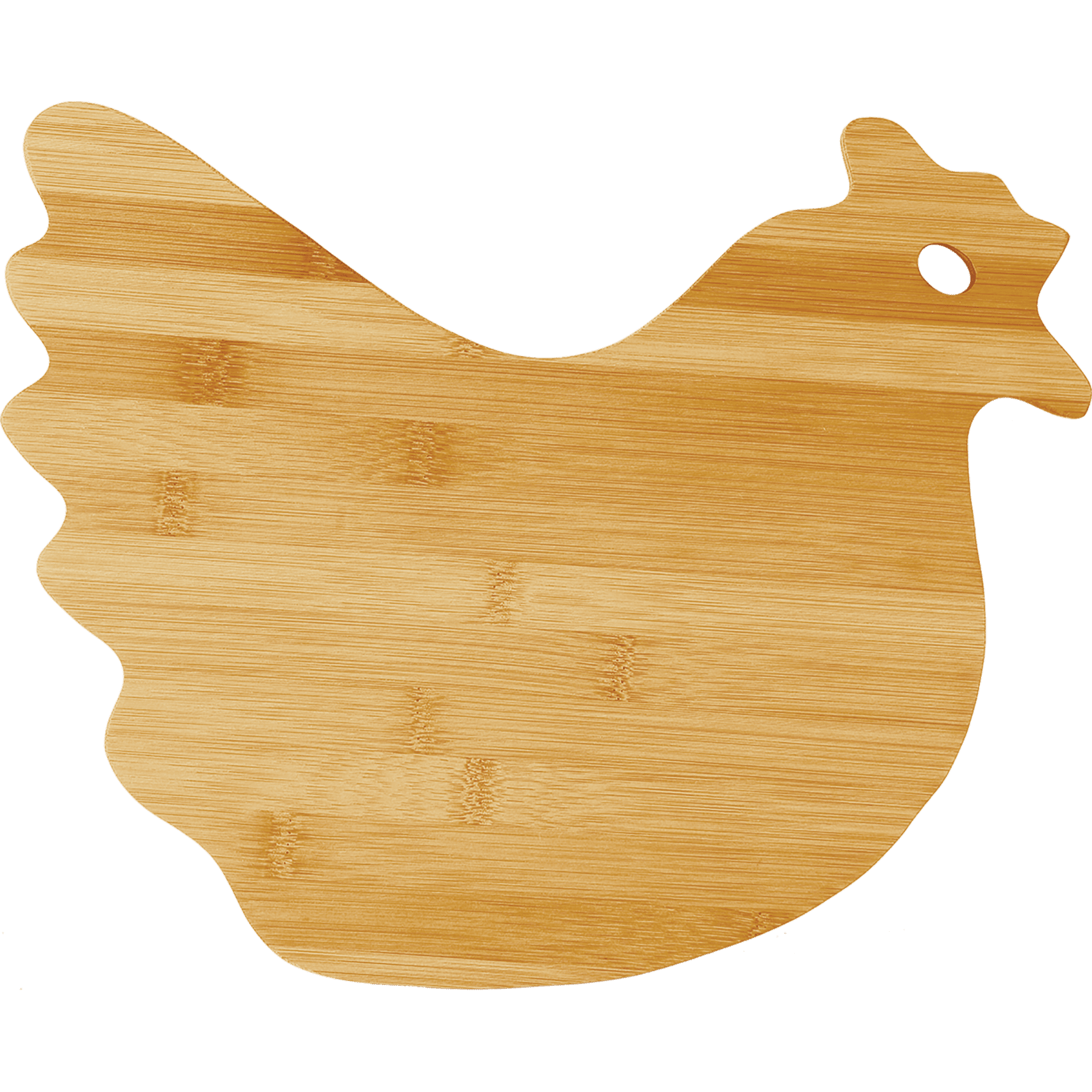 Hen Shaped Charcuterie/Cutting Board with freehand pyrography