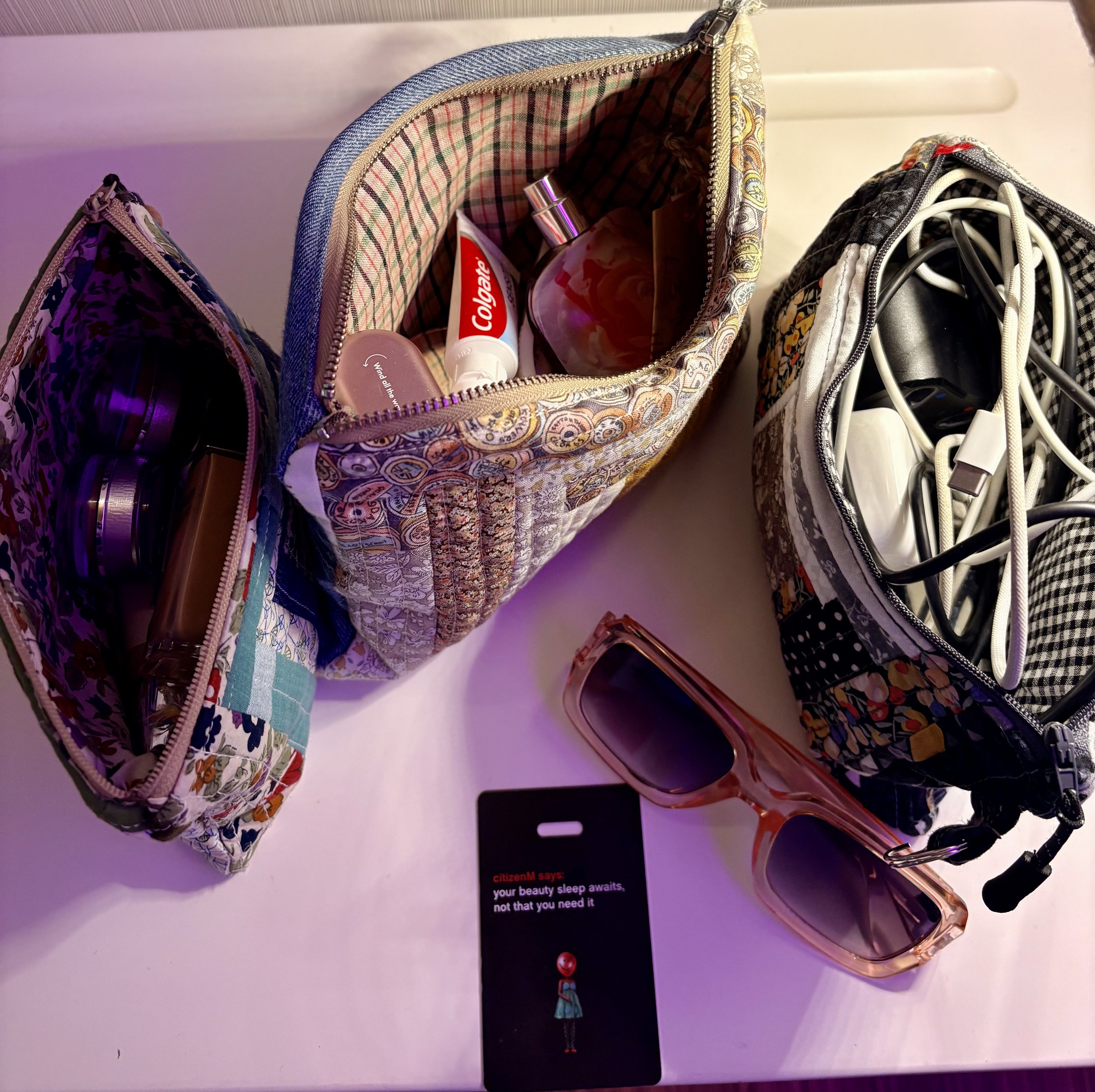 What Fits Inside a Patchwork Pouch
