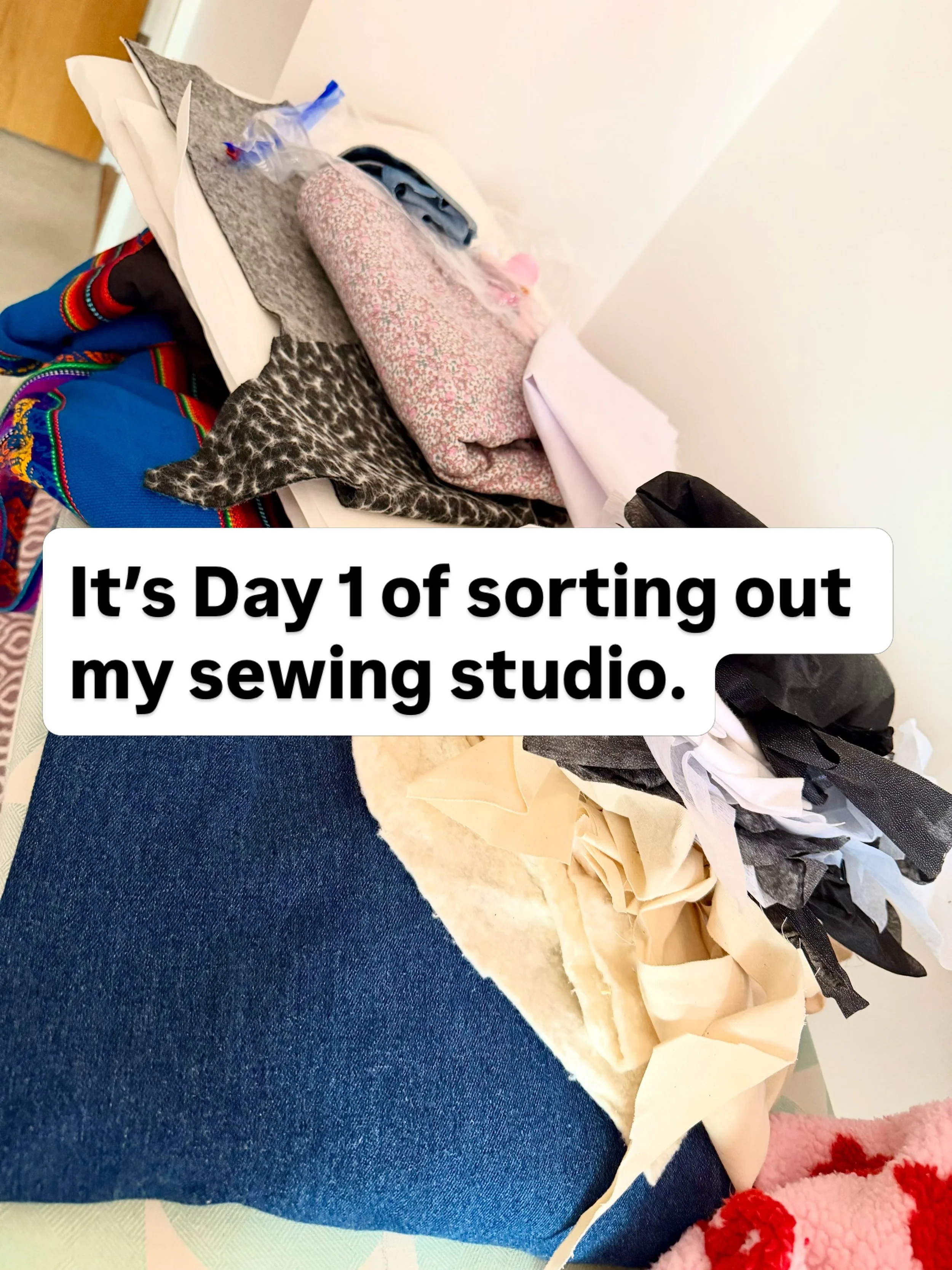 Sewing is a messy process. Apparently organising it doesn&rsquo;t have to be.

First day back from holiday and I spent part of it with more than 100 other sewists on Zoom, all apparently looking at our fabric, patterns and notions and thinking: there