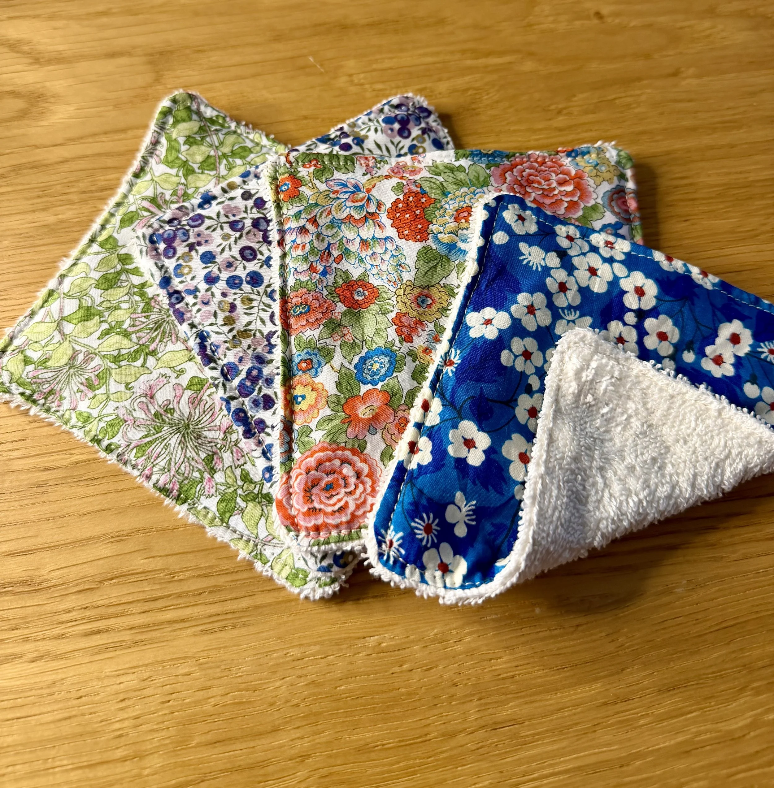 Summer Hedgerow Liberty Cleansing Cloths - Set of Four
