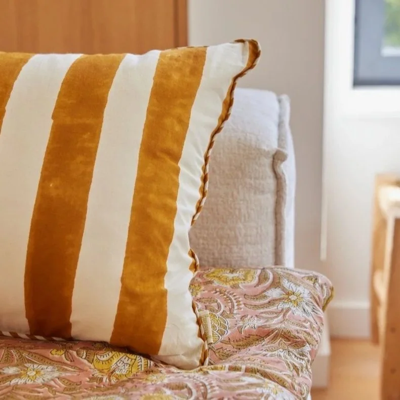 Cushion Cover Caramel Stripes