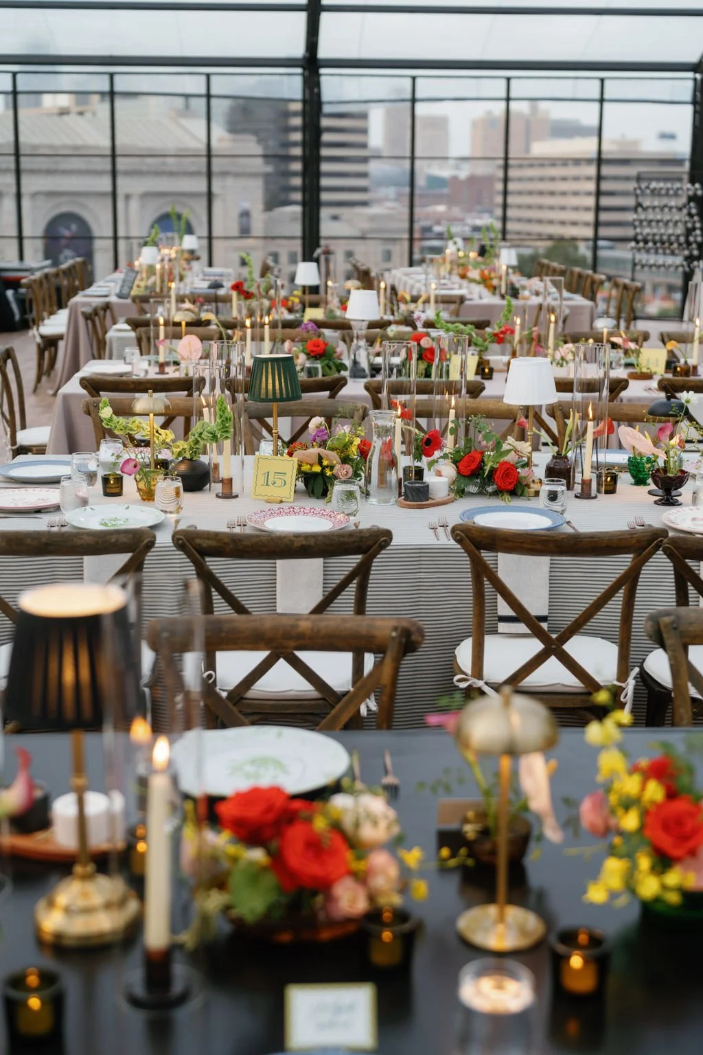 what a a 20k wedding floral budget really looks like fall wedding liberty memorial green house wedding chicago the cottage rose kansas city florist crossroads lamps pops of red