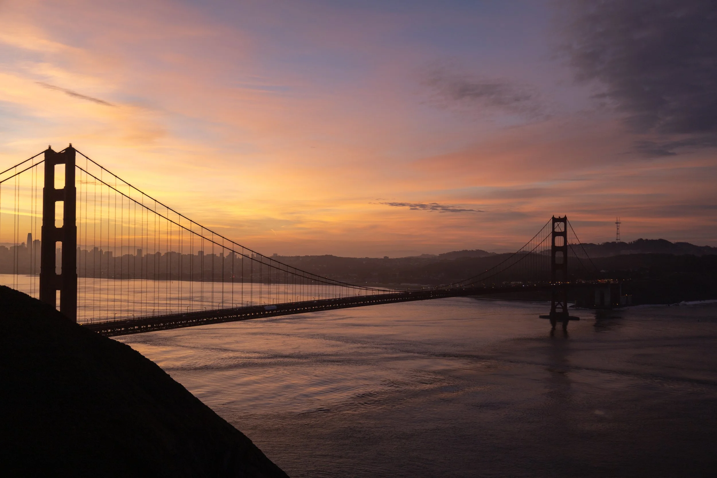 Golden Gate in sunrise