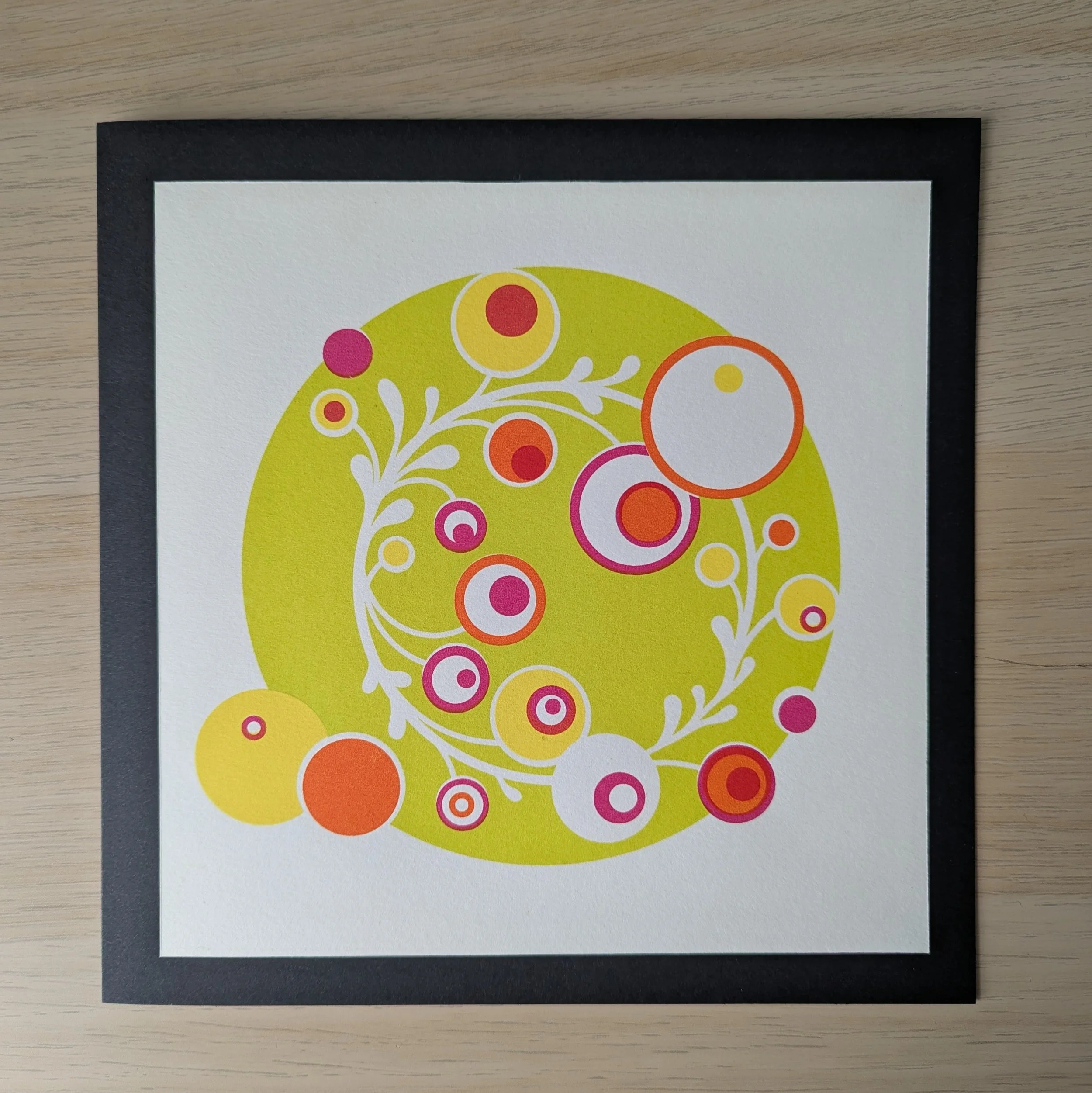 Abstract circle wreath