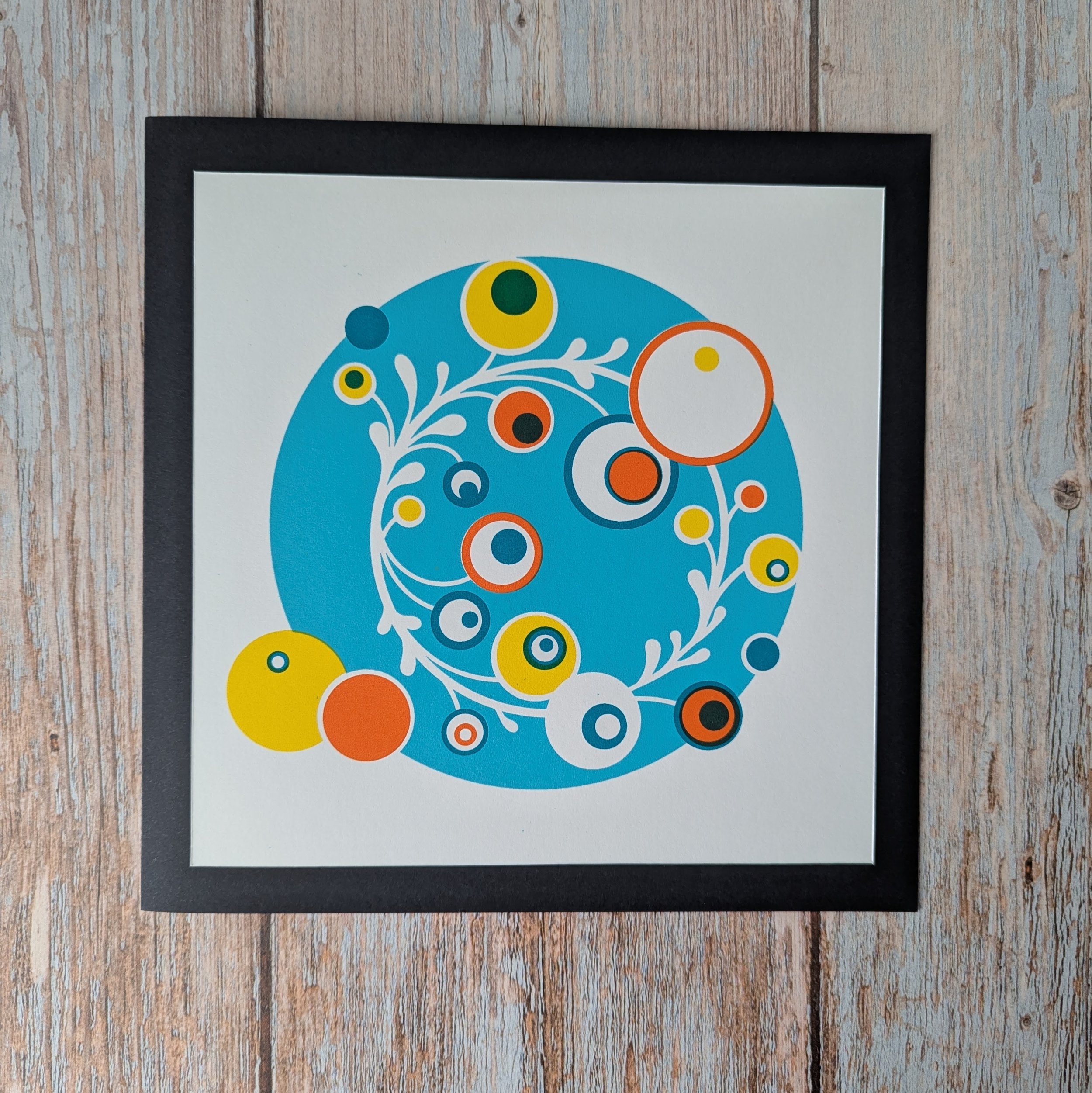 Abstract circle wreath