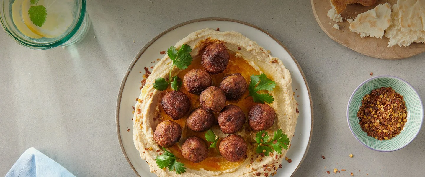 Hummus z Hempeat Roślinne Klopsiki Spicy