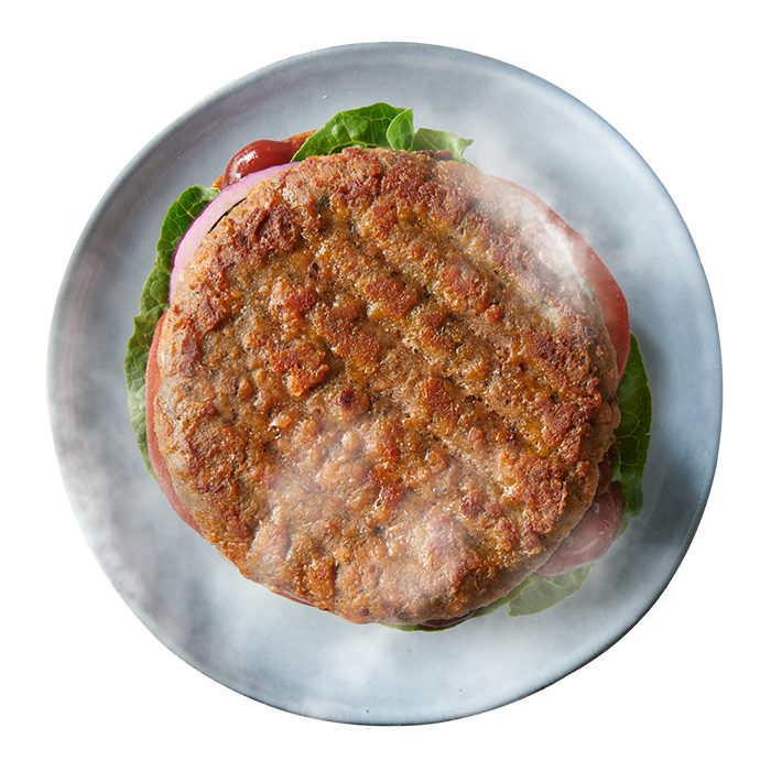 Hempeat wegański wysokobiałkowy burger z polskich konopi.