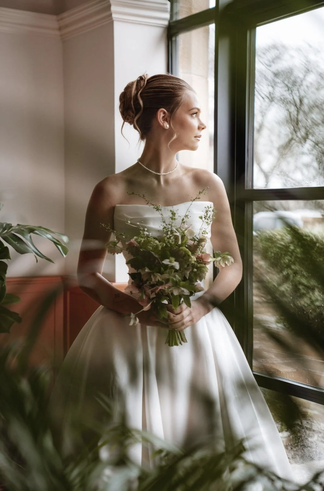 wild bridal bouquet longridge house wedding flowers