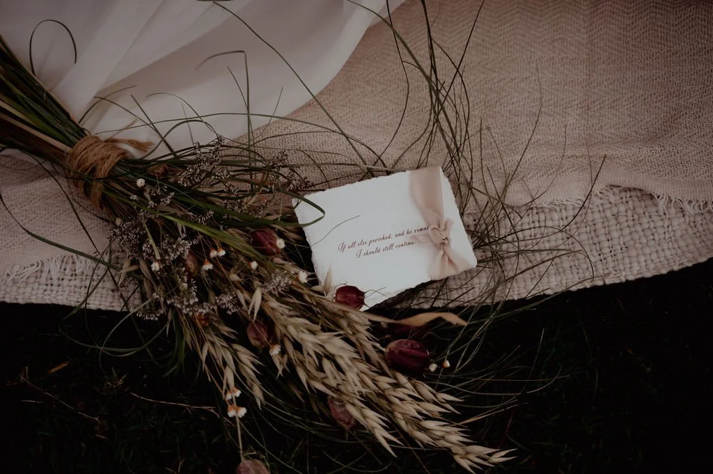 dried grass bouquet wuthering heights wedding north west
