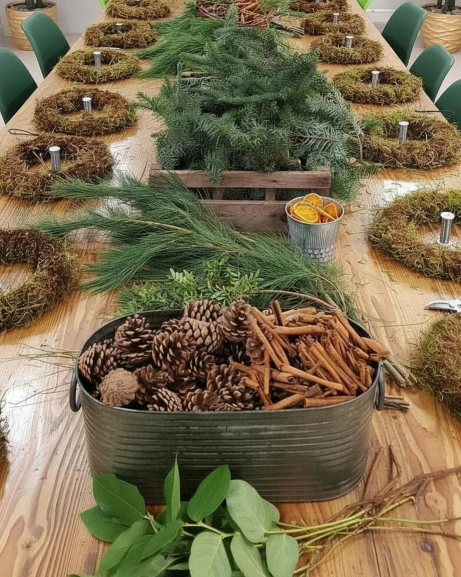 christmas wreath workshop manchester corporate flower workshops