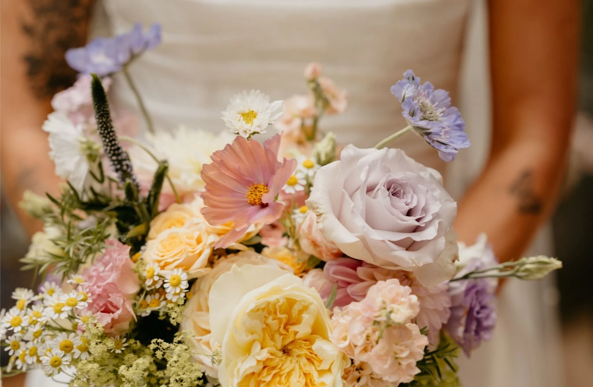 august wedding bridal bouquet