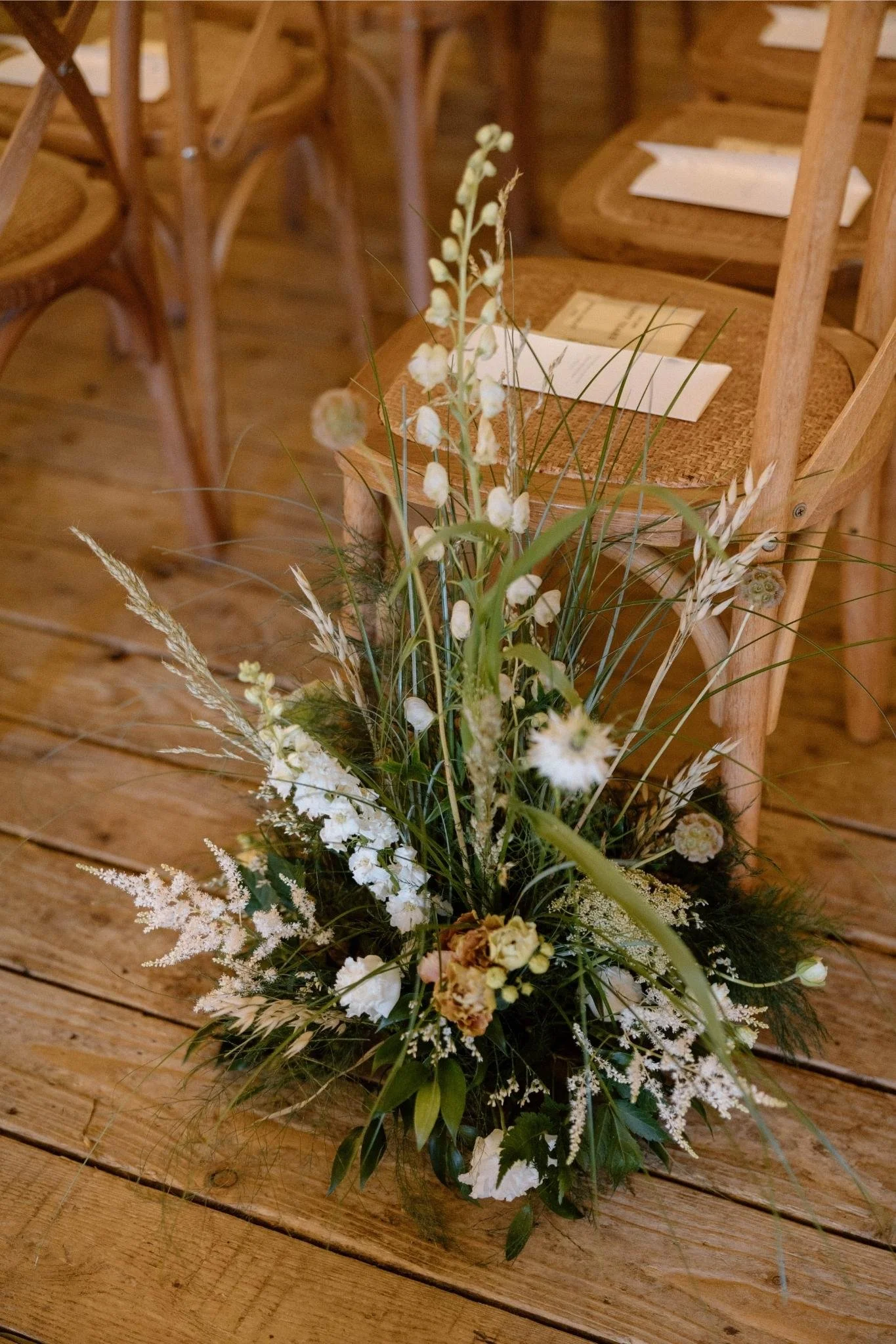 cheshire wedding aisle flowers