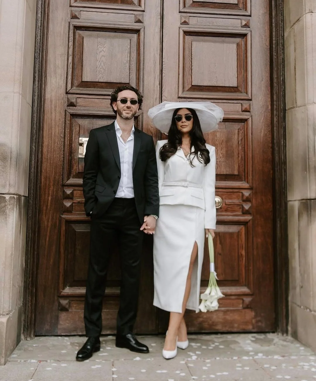 sale town hall wedding bride groom manchester florist