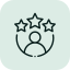 Symbol für Community oder Benutzergruppen, bestehend aus drei Figuren.