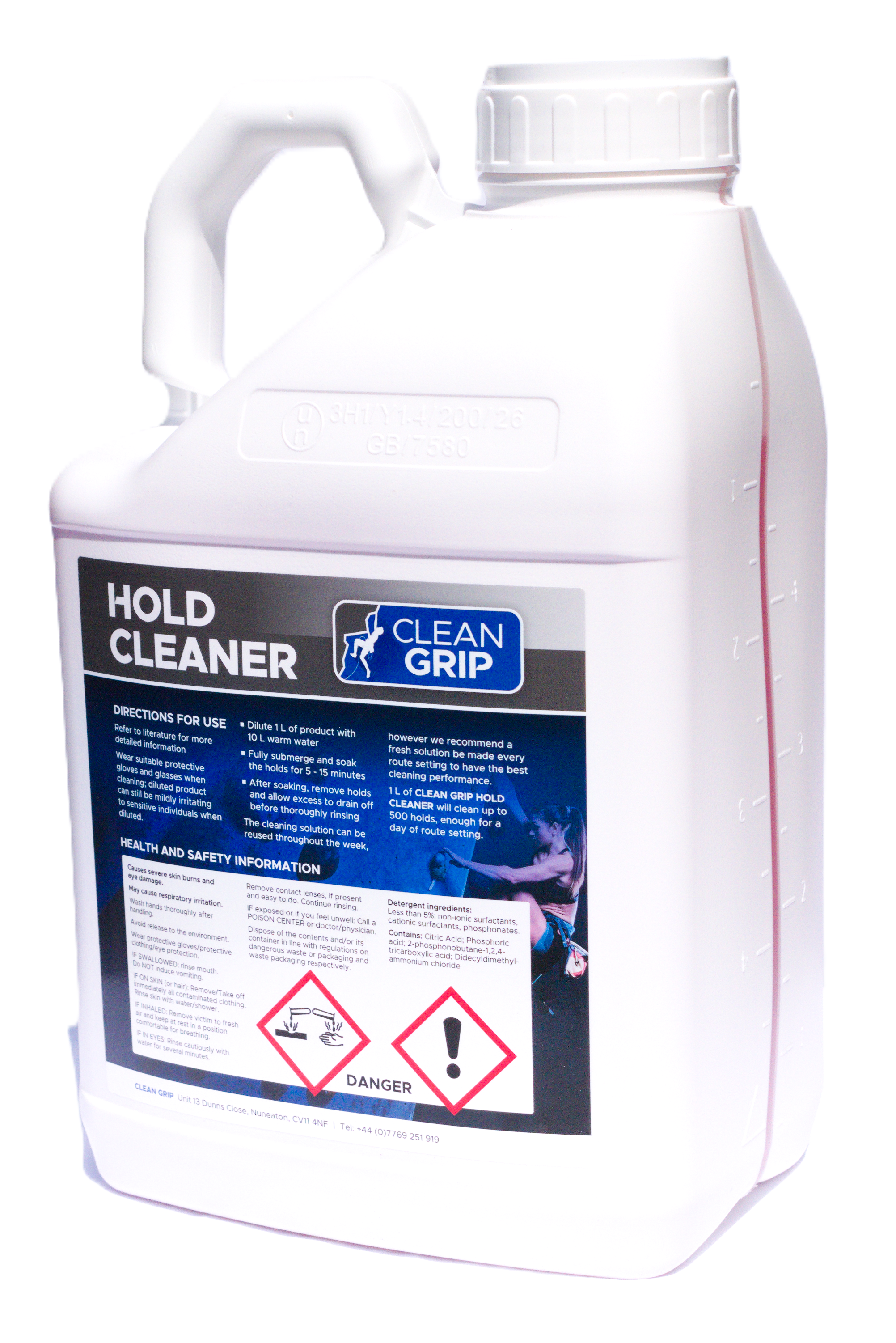 CleanGrip Hold Cleaner Bottles Back