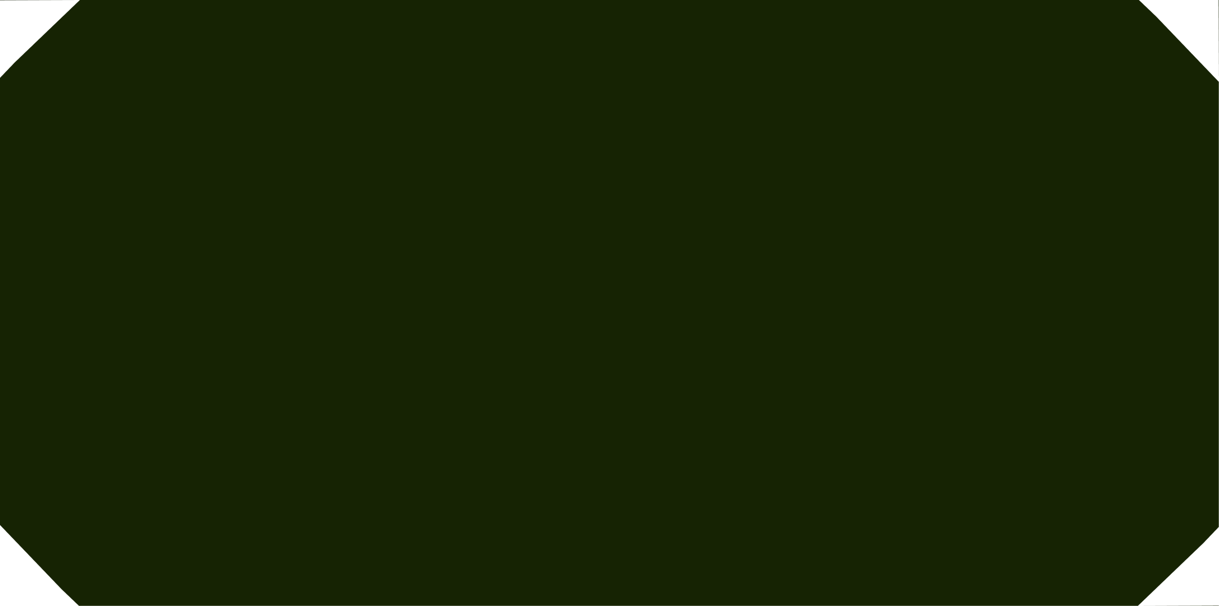 A close-up of a piece of rock or mineral with a textured, rough surface and colors blending from green to black.