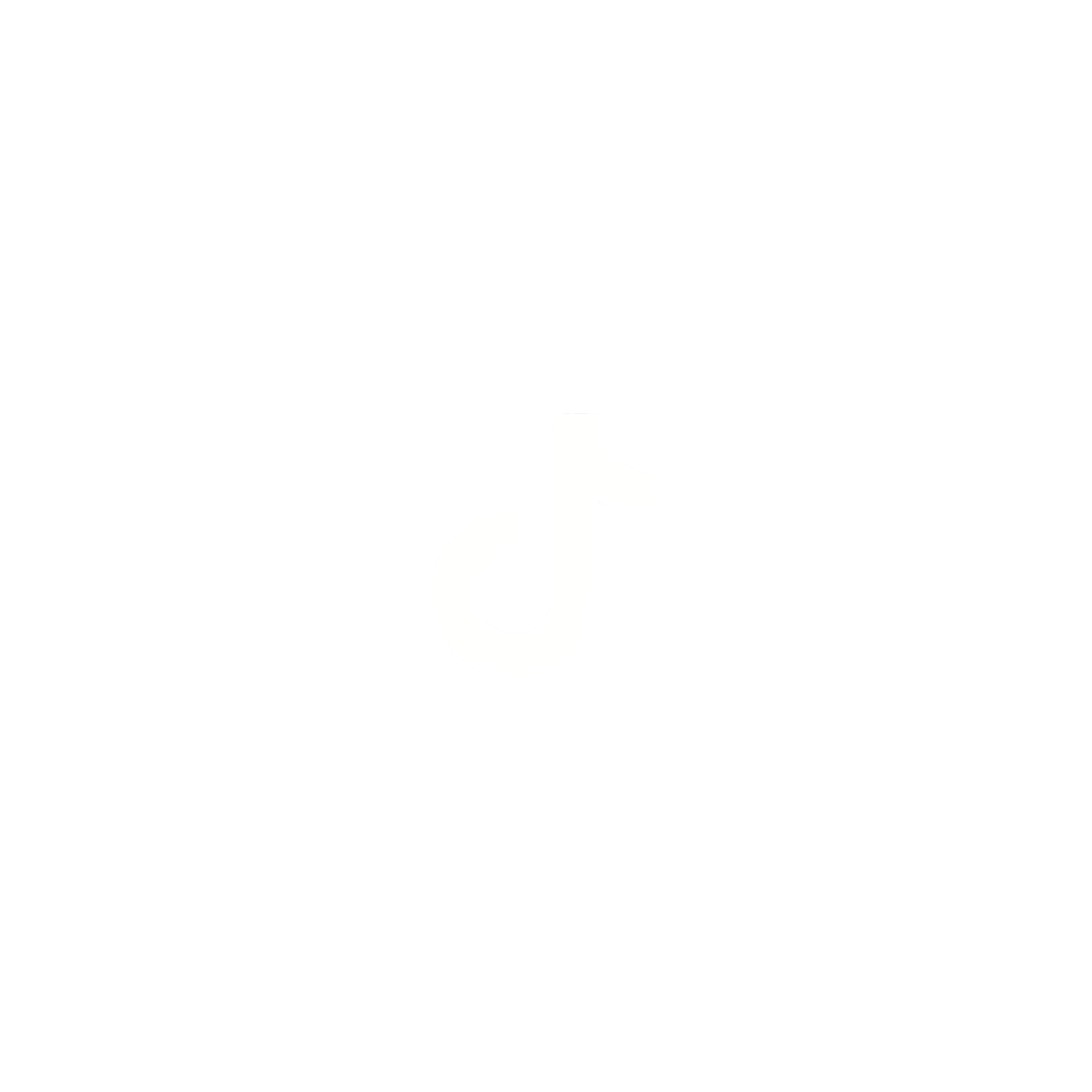Black background with a white abstract symbol resembling a musical note or a stylized number 7.