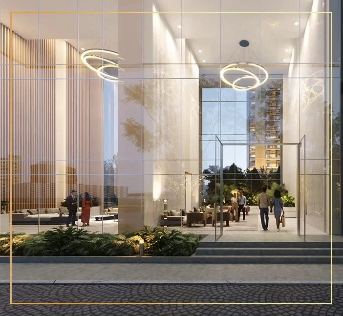 TRIPLE HEIGHT LOBBY WEHRE GRANDEUR BEGINS THE MOMENT YOU ARRIVE
