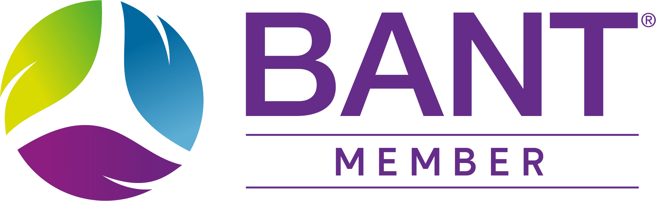 BANT Member logo with a colorful circular design and purple text.