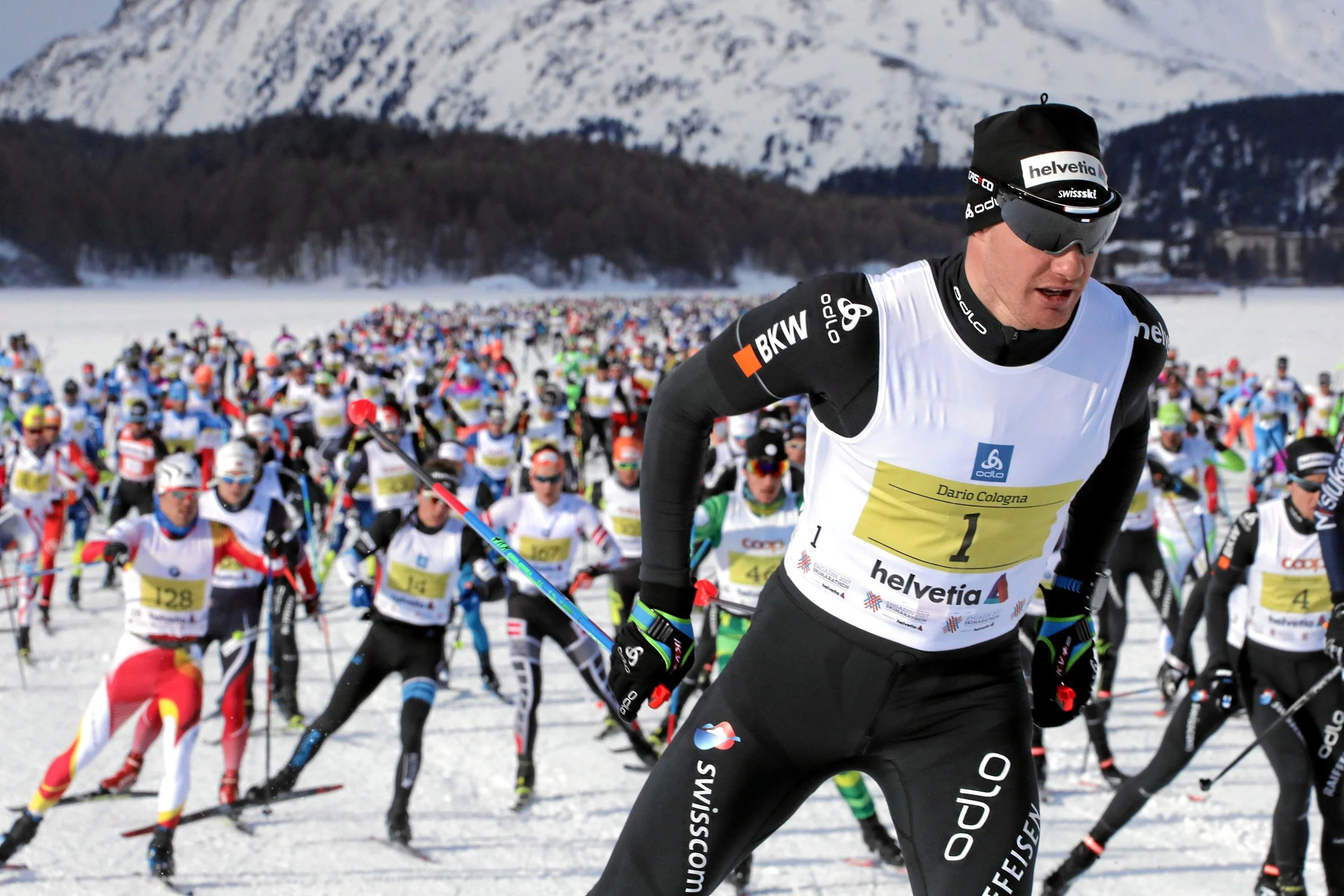 Engadin Skimarathon 2023. Olympiasieger Dario Cologna
