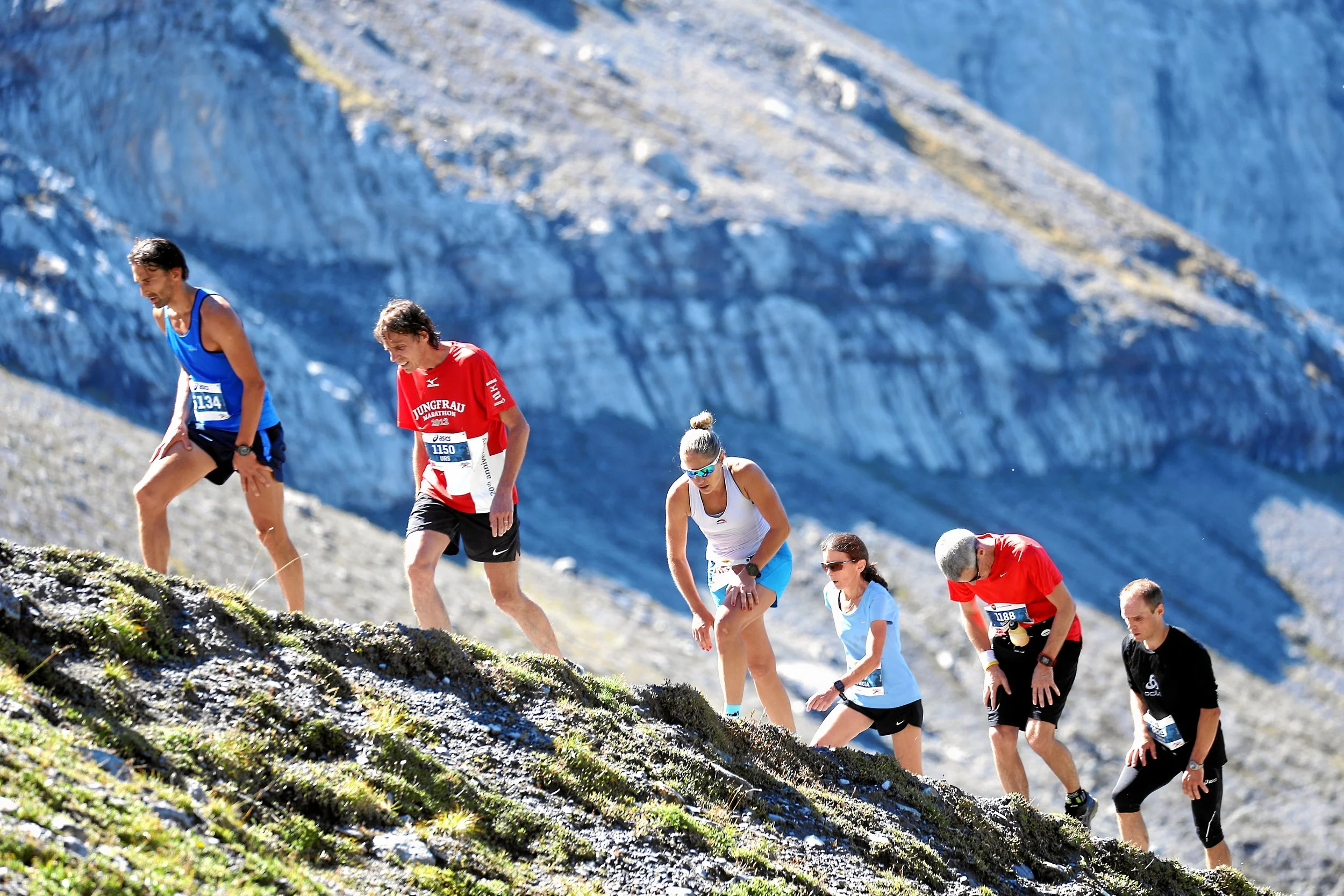 Jungfrau  Marathon. Die Moräne - das Biest