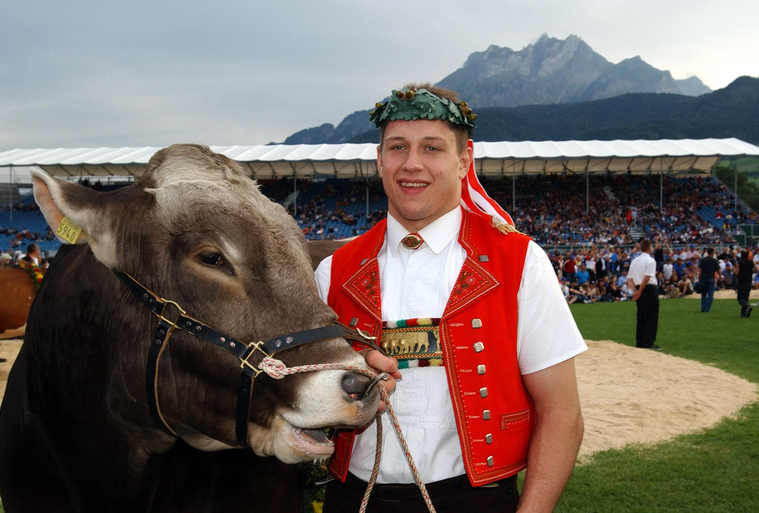 ESAF 2004 Luzern. Schwingerkönig Matthias Sempach