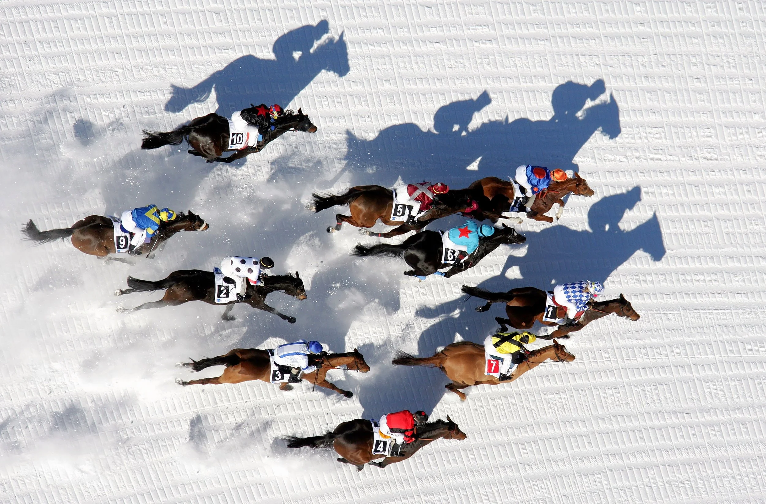 001 - White Turf St. Moritz aus der Vogelperspektive 2008