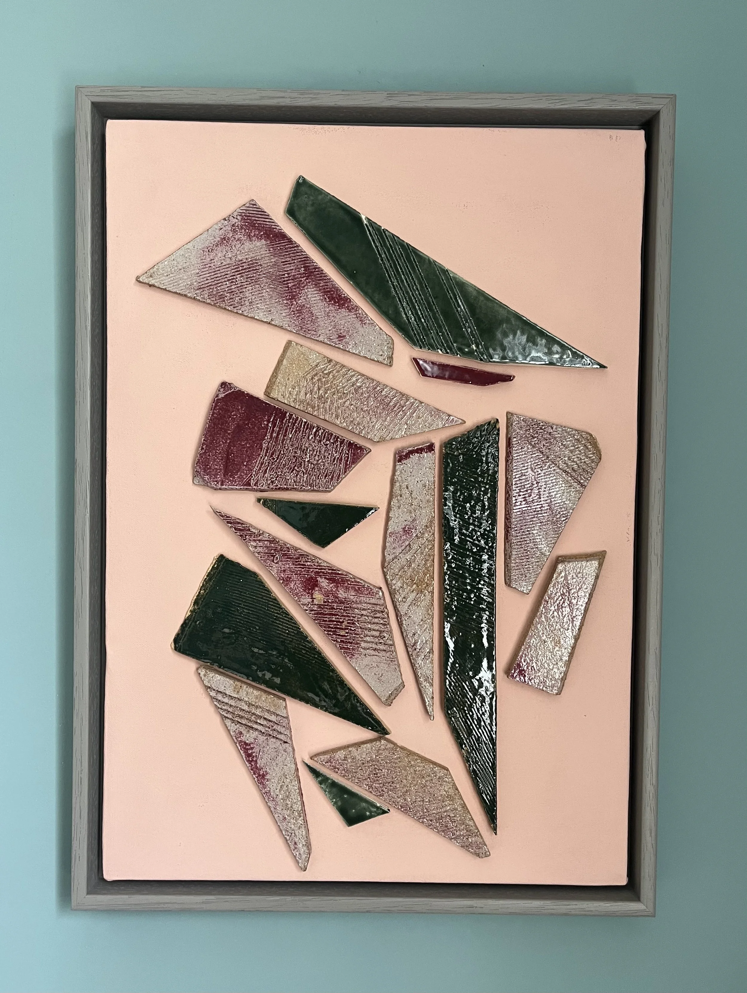 Geometric Shards on pink