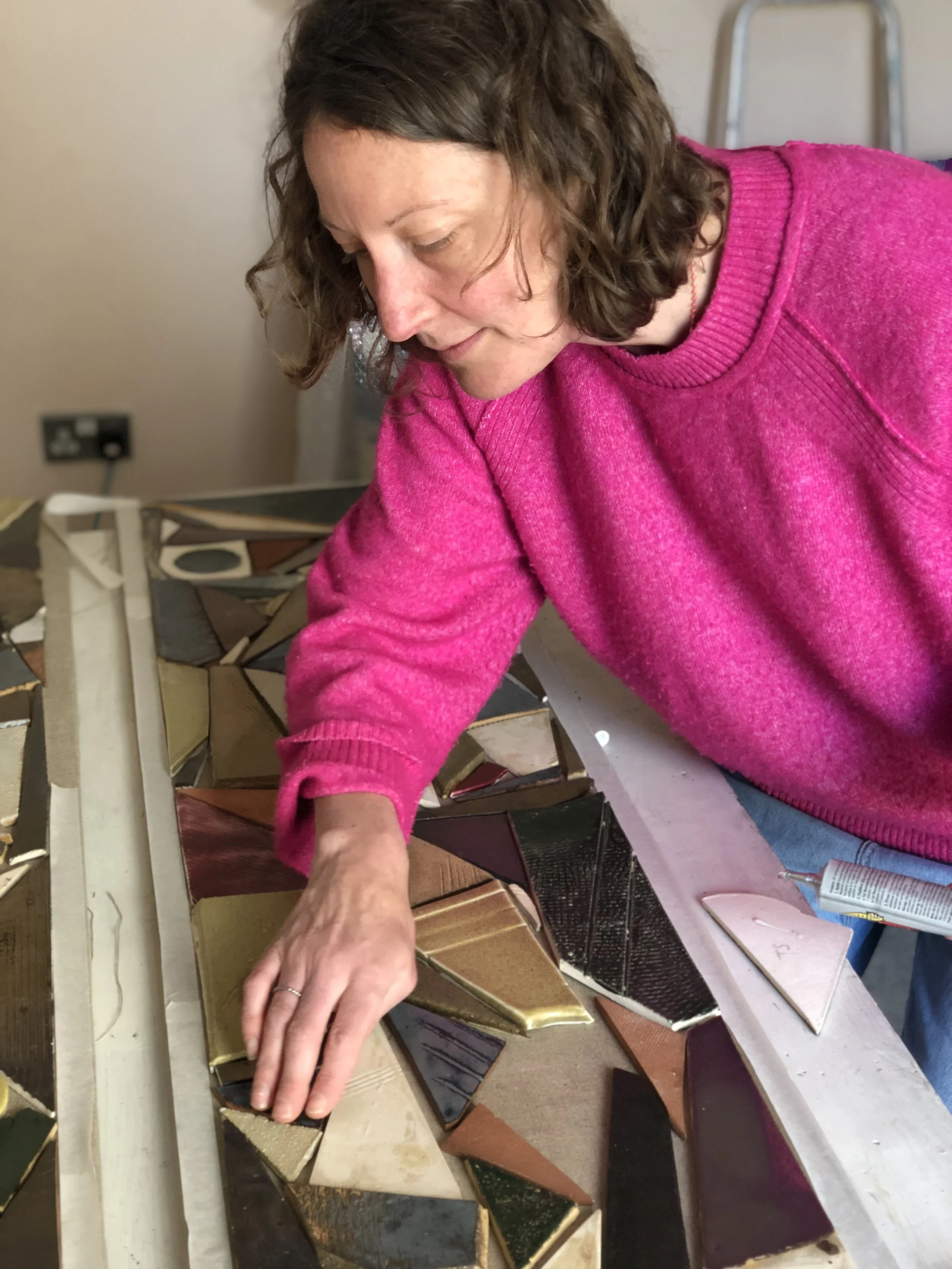 Camilla Webb Carter with ceramic screens for interior design