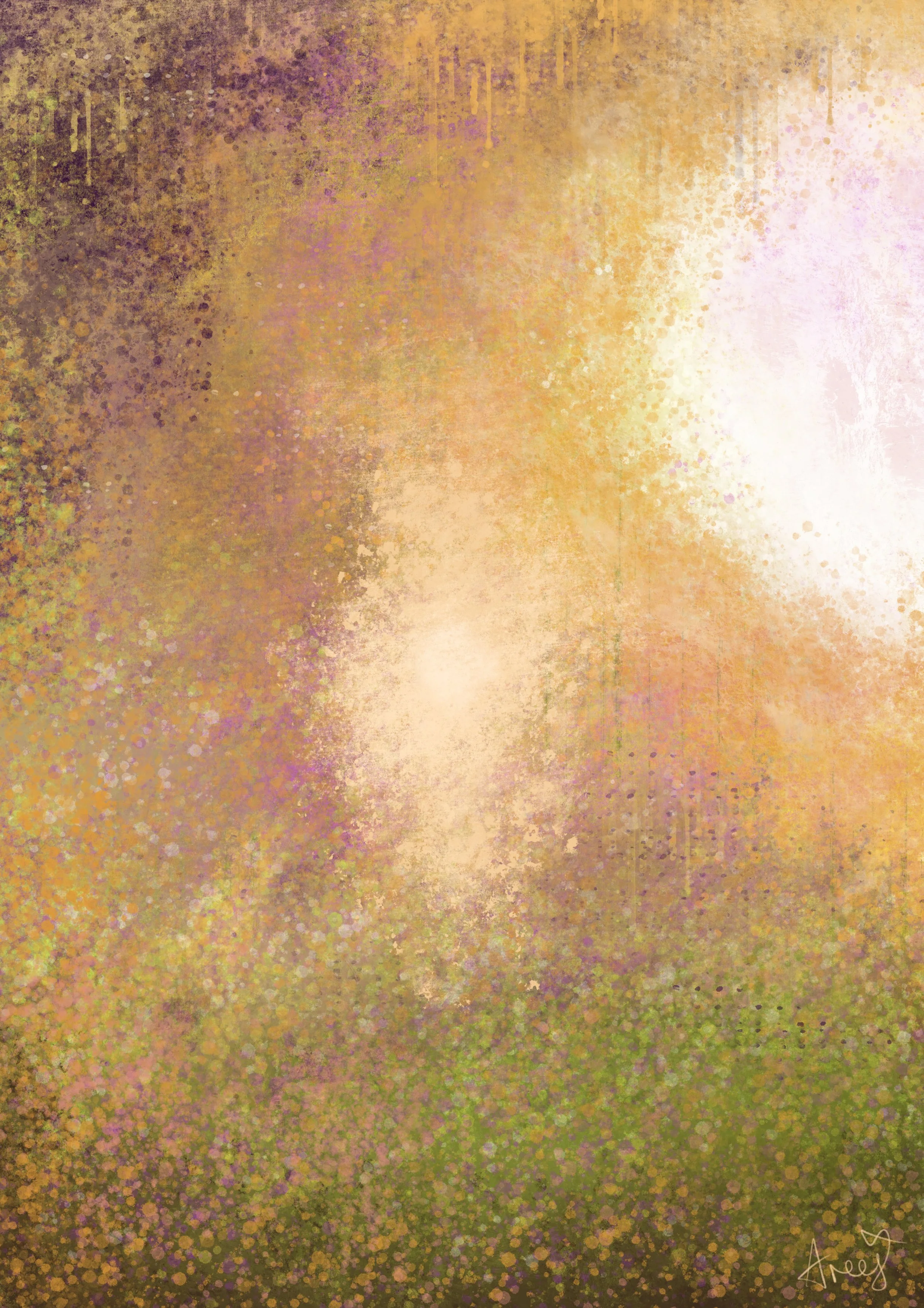 A Grounded Spring Time - Digital Abstract Art