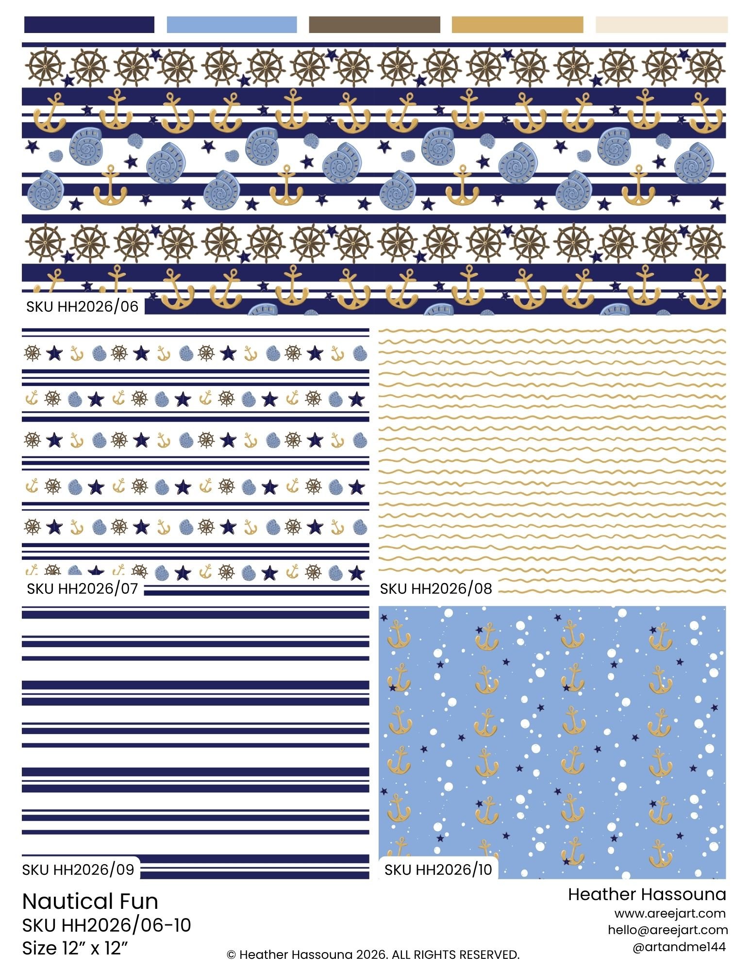 Nautical Fun Master Sheet