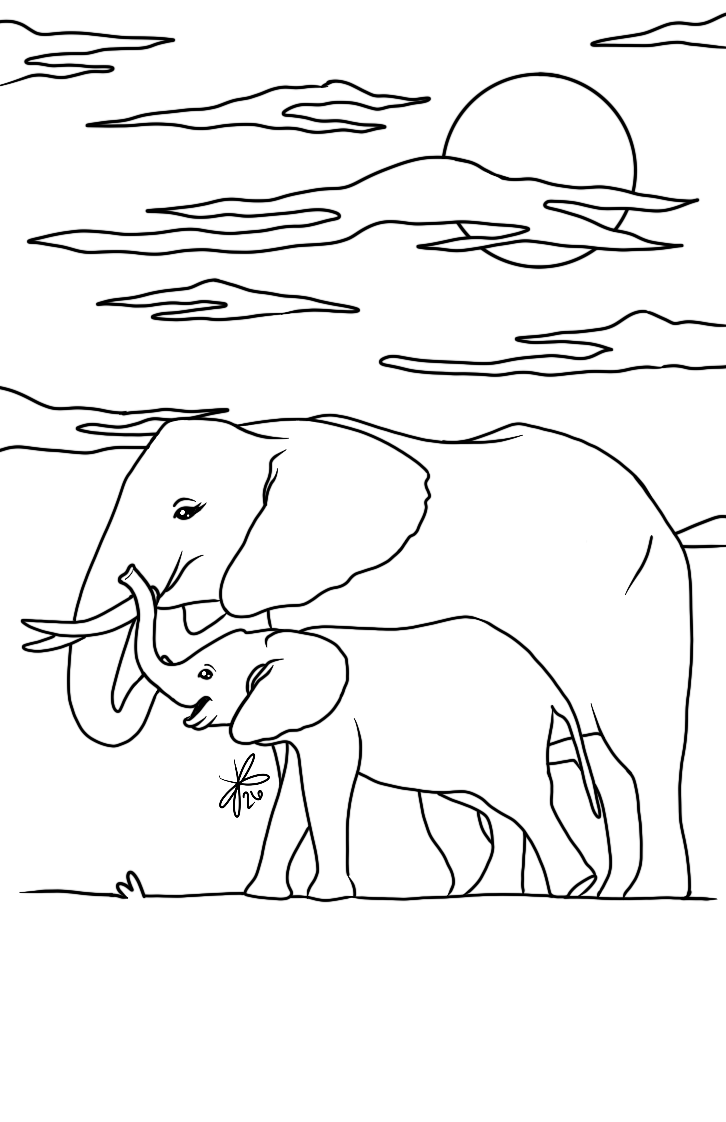 Tusk Coloring Page