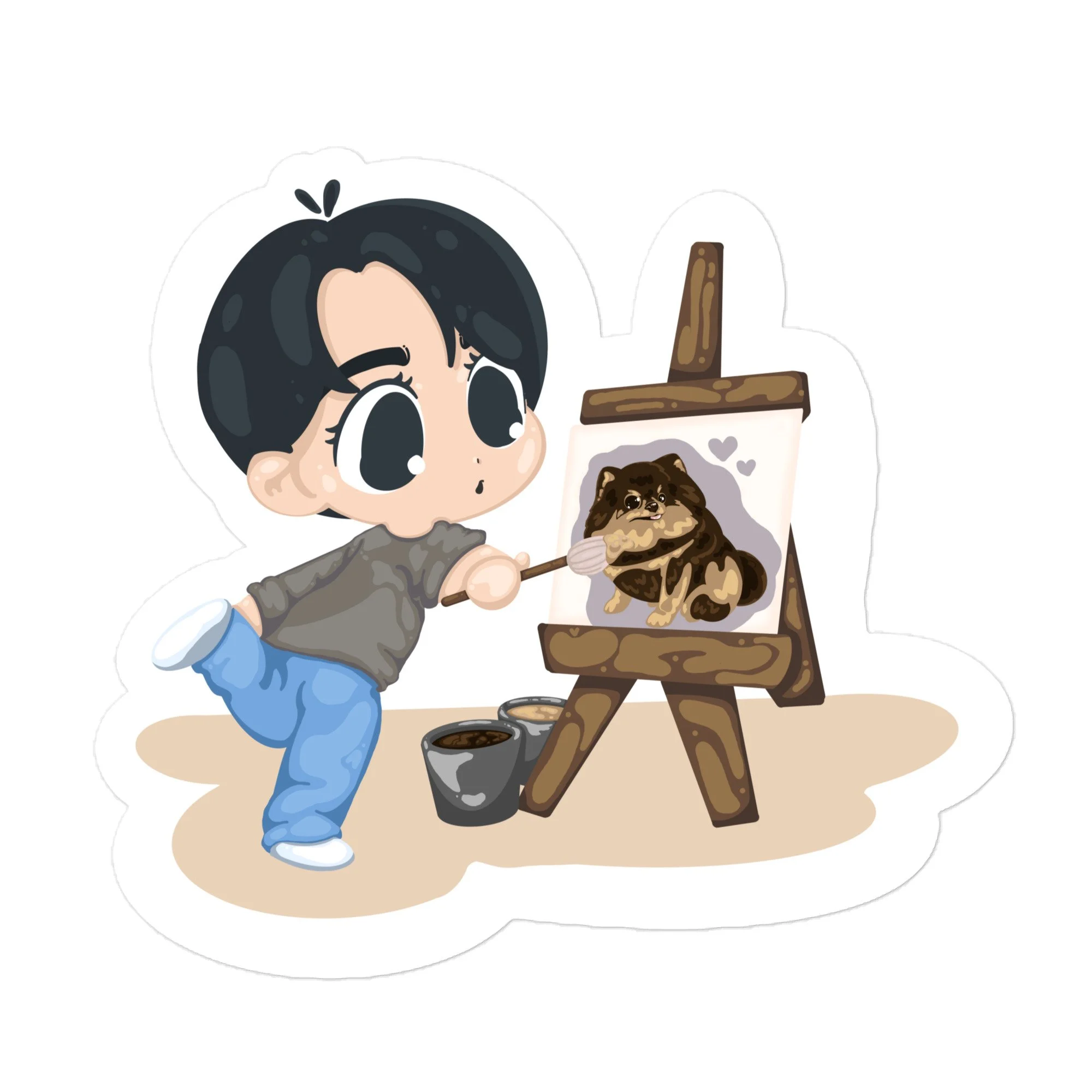 Tae-hyung Painting Sticker