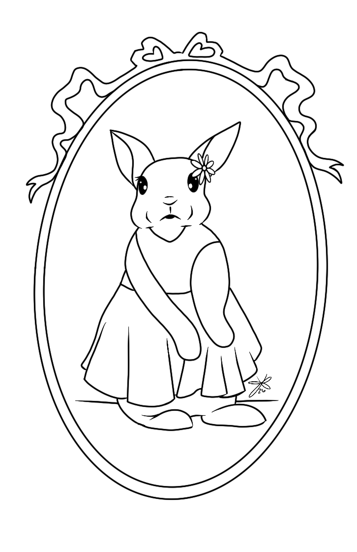 Lady Coloring Page