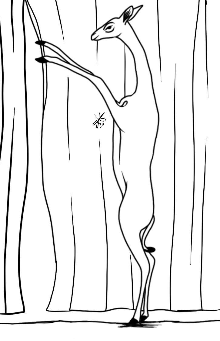 Gangly Coloring Page