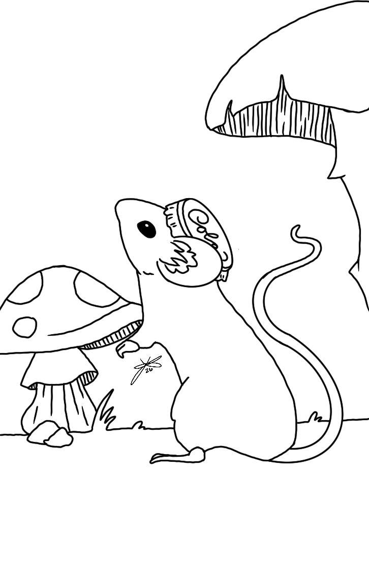 Miniature Mouse Coloring Page