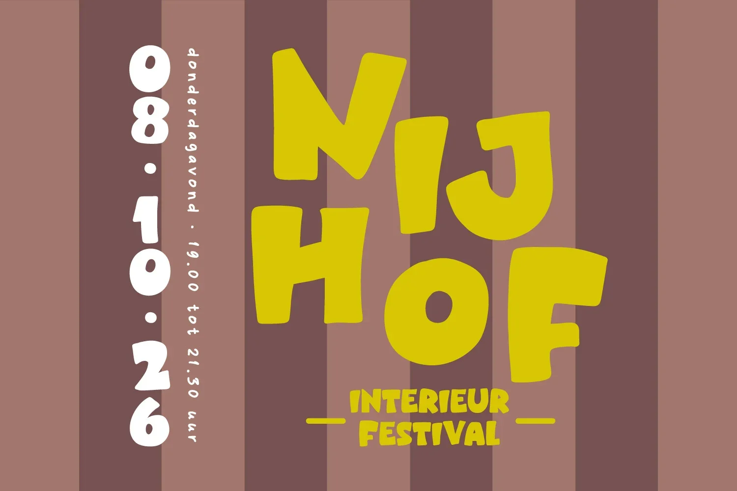 Nijhof Interieur Festival x Zuiver