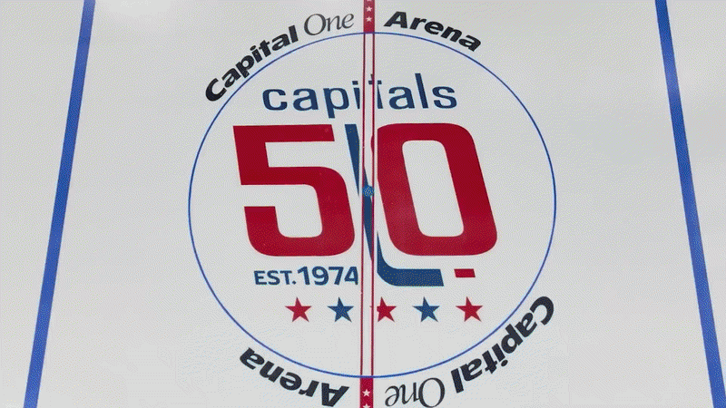 Washington Capitals 50th Anniversary Art Direction