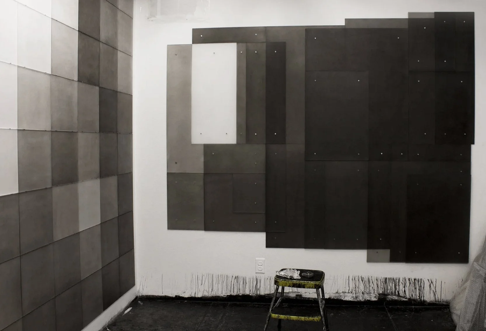 Studio shot of Displacing the Air and part of Interior Light