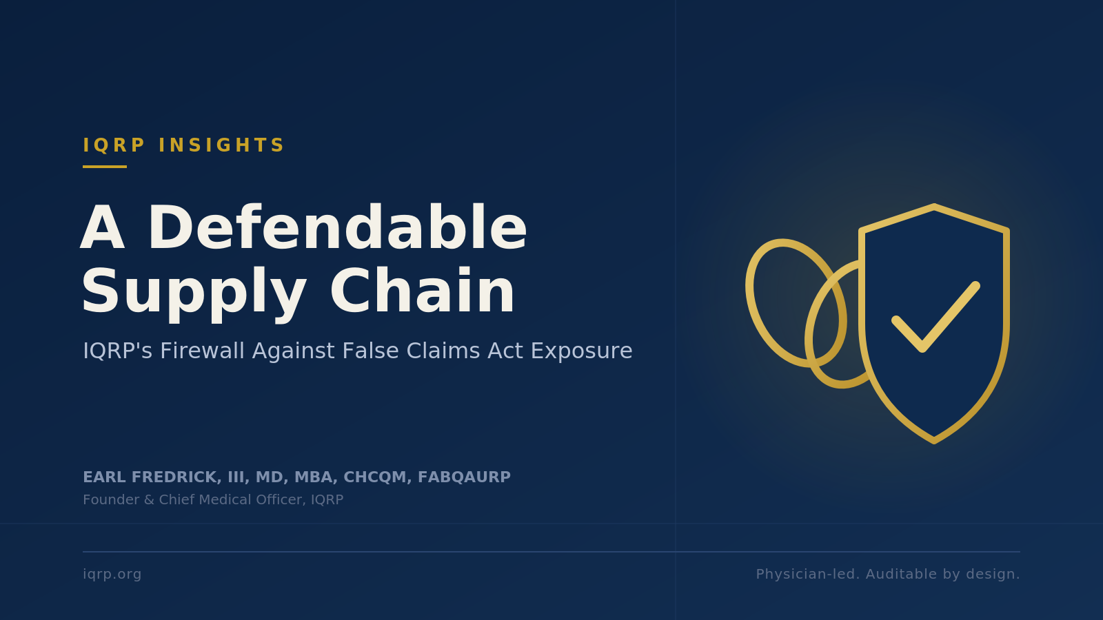 A Defendable Supply Chain