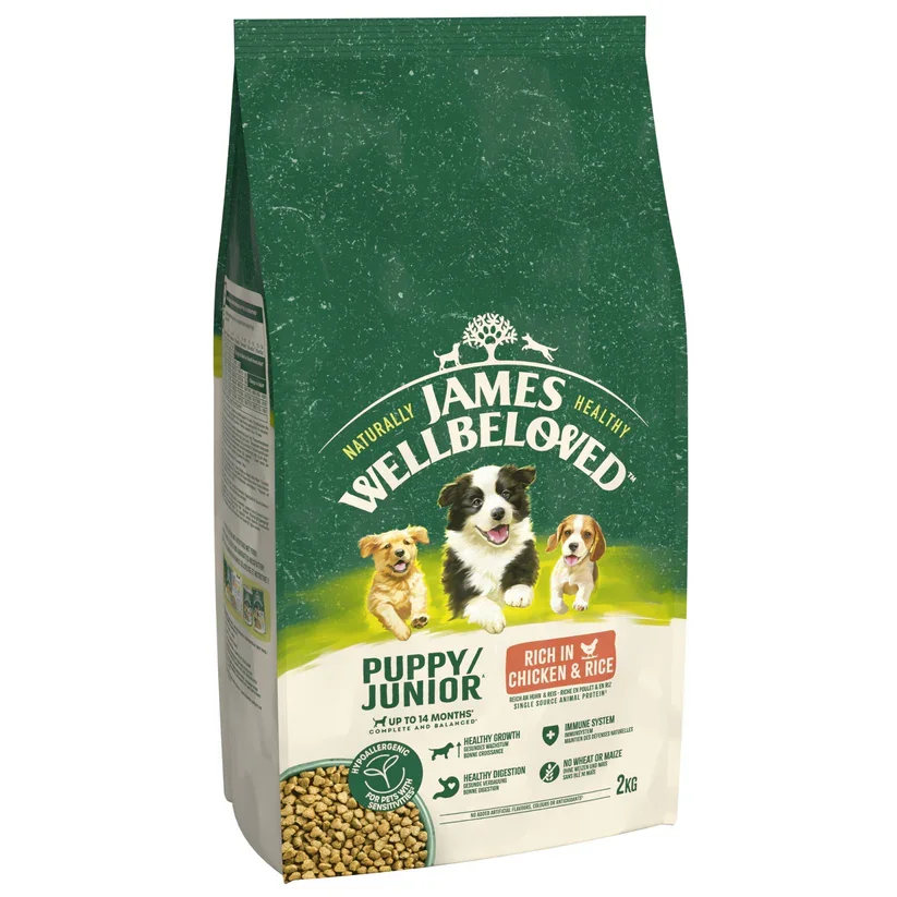 James Wellbeloved Dry Dog Puppy Chicken & Rice 2kg.webp
