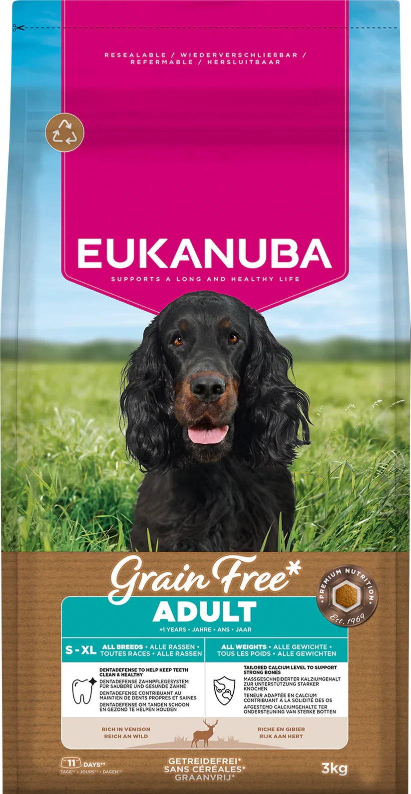 Eukanuba Grain Free - Venison - Adult 3kg.webp