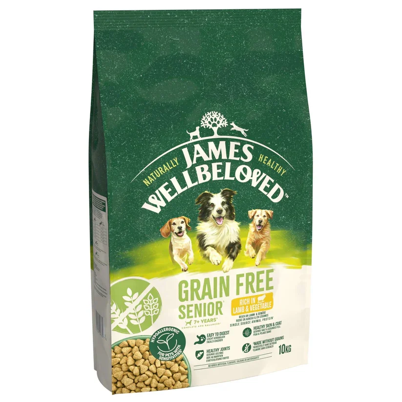 James Wellbeloved Dry Dog Grain Free Senior Lamb & Veg 10kg.webp