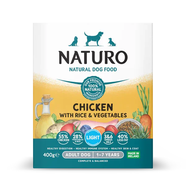 Naturo Light Chicken & Rice With Veg Tray 400g