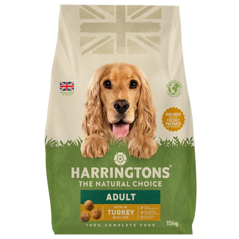 Harringtons Complete Dog Turkey & Veg 15kg.webp
