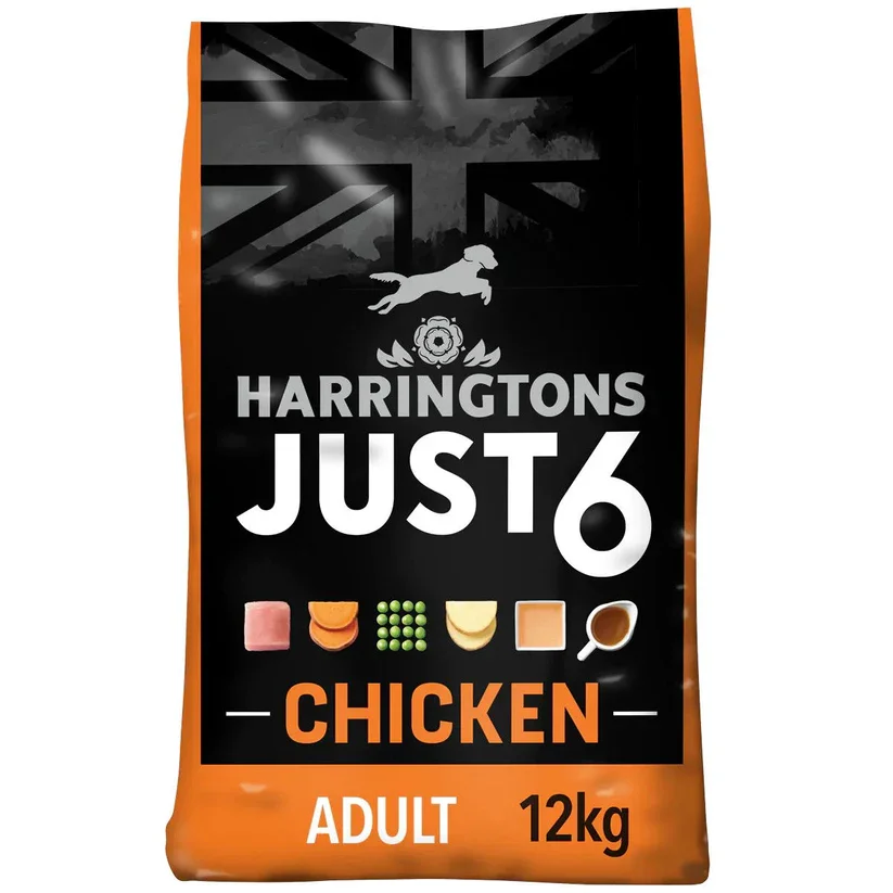 Harrington's Dog Just 6 Dry Chicken 12kg.webp