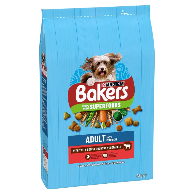 Bakers Adult Rich In Beef With Country Veg 3kg