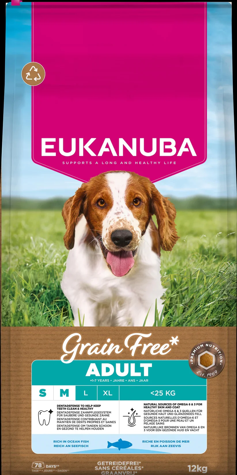 Eukanuba Grain Free - Ocean Fish - Adult Small-Medium 12kg.webp