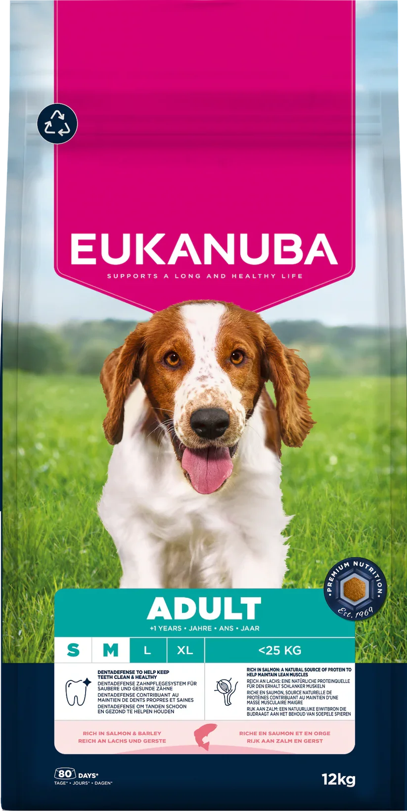 Eukanuba Dog Adult Small/Medium Salmon & Barley 12kg