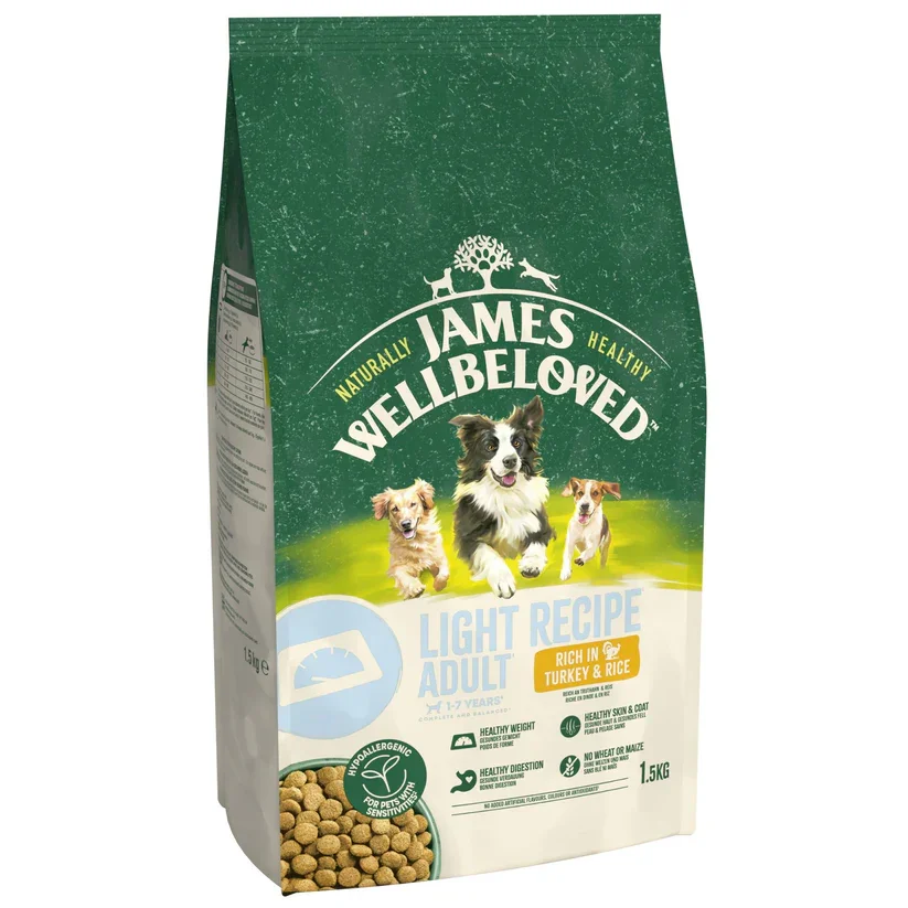 James Wellbeloved Dry Dog Light Adult Turkey & Rice 1.5kg.webp